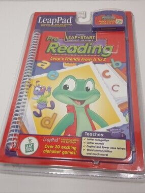 LeapFrog LeapPad Leap's Friends From A to Z Pre-Reading Book Cartridge Game New